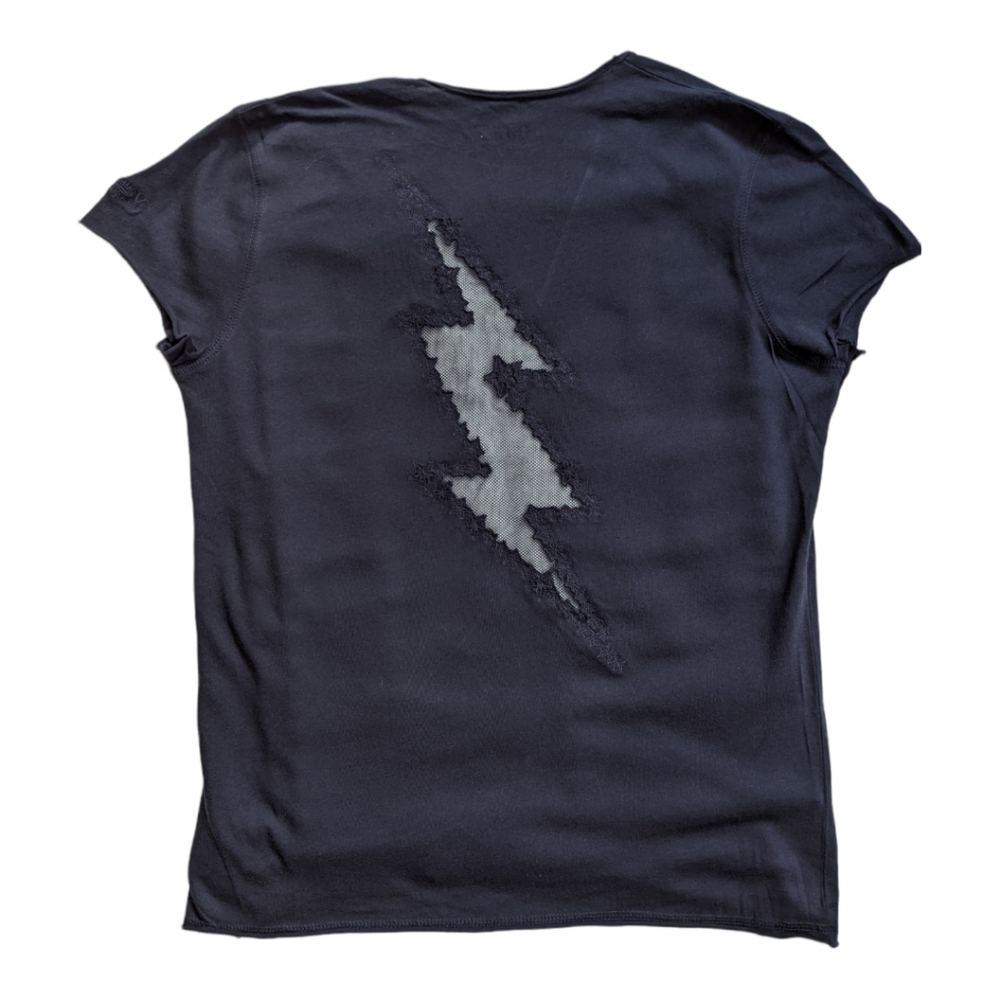 Zadig & Voltaire Story Fishnet Lightening Tee SzM